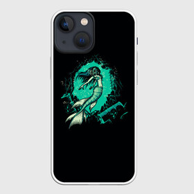 Чехол для iPhone 13 mini с принтом Deep Sea Aftermath в Тюмени,  |  | bottom | cave | danger | dump | gorge | marine | mermaid | ocean | pollution | radiation | sea | ships | water | вода | дно | жители | загрязнение | корабли | море | морские | обитатели | океан | опасность | пещера | радиация | русал