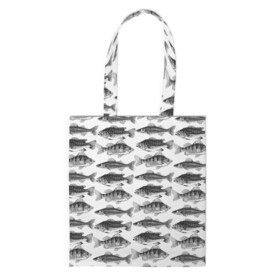 Шоппер 3D с принтом рыбки в Тюмени, 100% полиэстер | Плотность: 200 г/м2; Размер: 34×35 см; Высота лямок: 30 см | ocean | sea | киты | море | морской принт | морской фон | океан | паттерн | рыбы | текстуры