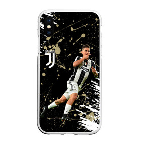 Чехол для iPhone XS Max матовый с принтом Juventus Пауло Дибала в Тюмени, Силикон | Область печати: задняя сторона чехла, без боковых панелей | Тематика изображения на принте: cr7 | juve | juventus | paulo dybala | ronaldo | пауло дибала | роналдо | ювентус