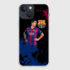 Чехол для iPhone 13 mini с принтом Barcelona: Луис Суарес. в Тюмени,  |  | barca | barcelona | fc barca | luis suarez | барка | барселона | луис суарес