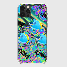Чехол для iPhone 12 Pro Max с принтом Life cycle в Тюмени, Силикон |  | acid | colors | fish | life | ocean | море | океан | рыба