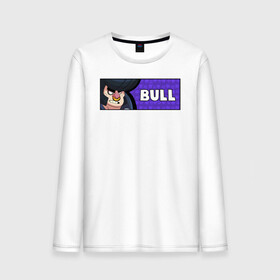 Мужской лонгслив хлопок с принтом BULL (ПЛАШКА) в Тюмени, 100% хлопок |  | android | brawl | brawl stars | bull | clash | game | stars | андроид | булл | игра | мобильные игры