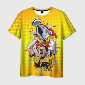 Мужская футболка 3D с принтом  Iker Casillas в Тюмени, 100% полиэфир | прямой крой, круглый вырез горловины, длина до линии бедер | casillas | football | iker | iker casillas | porto | real | real madrid | vdkarsvet | икер | икер касильяс | касильяс | потру | реал | реал мадрид | футбол