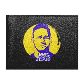 Обложка для студенческого билета с принтом Neymar - 100% Jesus в Тюмени, натуральная кожа | Размер: 11*8 см; Печать на всей внешней стороне | brasil | brazil | football | france | neymar | psg | sport | бразилия | гол | кубок | мяч | неймар | псж | спорт | франция | футбол | футболист | чемпион