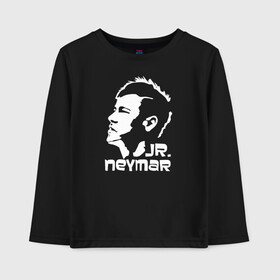 Детский лонгслив хлопок с принтом Jr.Neymar белый профиль в Тюмени, 100% хлопок | круглый вырез горловины, полуприлегающий силуэт, длина до линии бедер | brazil | champions | fifa | junior | neymar | neymar jr | paris saint germain | psg | uefa | бразилия | джуниор | младший | наймар | неймар | пари сен жермен | петух | псж | сборная бразилии | уефа | фифа | футбик | футбол 
