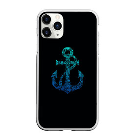 Чехол для iPhone 11 Pro Max матовый с принтом Navy. Anchor в Тюмени, Силикон |  | Тематика изображения на принте: anchor | fish | gradient | marine | mermaid | navy | ocean | octopus | sailor | sea | shark | ship | skull | treasure | whale | акула | градиент | кит | корабль | море | морской | моряк | океан | осьминог | русалка | рыба | сокровище | 