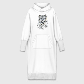 Платье удлиненное хлопок с принтом Барсик в Тюмени,  |  | барс | барсик | белый | дикий | зверь | классный | кот | котик | красивый | крутой | лапы | лучший | подарок | принт | природа | пушистый | пятна | самец | снежный | усы | уши