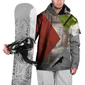 Накидка на куртку 3D с принтом Art Abstraction в Тюмени, 100% полиэстер |  | Тематика изображения на принте: abstraction | art | canvas | paints | splashes