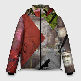 Мужская зимняя куртка 3D с принтом Art Abstraction в Тюмени, верх — 100% полиэстер; подкладка — 100% полиэстер; утеплитель — 100% полиэстер | длина ниже бедра, свободный силуэт Оверсайз. Есть воротник-стойка, отстегивающийся капюшон и ветрозащитная планка. 

Боковые карманы с листочкой на кнопках и внутренний карман на молнии. | abstraction | art | canvas | paints | splashes