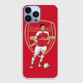 Чехол для iPhone 13 Pro Max с принтом Генрих Мхитарян в Тюмени,  |  | fc arsenal | henrikh mkhitaryan | генрих мхитарян | фк арсенал | футбол | футболист