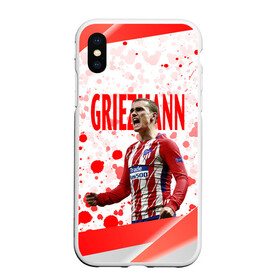 Чехол для iPhone XS Max матовый с принтом Антуан Гризманн | Antoine Griezmann (+спина) (Z) в Тюмени, Силикон | Область печати: задняя сторона чехла, без боковых панелей | antoine griezmann | антуан гризманн | атлетико | барса | барселона | гризман | реал сосьедад | сборная франции