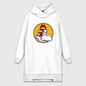 Платье-худи хлопок с принтом Курито в Тюмени,  |  | животные | курица | куры | птицы | цыпленок