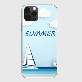 Чехол для iPhone 12 Pro Max с принтом ПАРУСНИКИ | SUMMER (Z) в Тюмени, Силикон |  | ship | ships | summer | кораблик | кораблики | корабль | летняя | лето | лодочка | мореход | одинокая лодка | парусник | судно | яхта | яхты