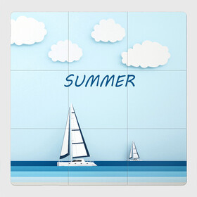 Магнитный плакат 3Х3 с принтом ПАРУСНИКИ | SUMMER (Z) в Тюмени, Полимерный материал с магнитным слоем | 9 деталей размером 9*9 см | ship | ships | summer | кораблик | кораблики | корабль | летняя | лето | лодочка | мореход | одинокая лодка | парусник | судно | яхта | яхты