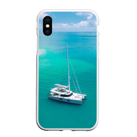 Чехол для iPhone XS Max матовый с принтом ПАРУСНИК | SAILBOAT (Z) в Тюмени, Силикон | Область печати: задняя сторона чехла, без боковых панелей | boat | sailboat | ship | ships | кораблик | кораблики | корабль | лагуна | лодка | лодочка | мореход | одинокая лодка | парус | парусник | судно | яхта | яхты