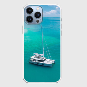 Чехол для iPhone 13 Pro Max с принтом ПАРУСНИК | SAILBOAT (Z) в Тюмени,  |  | boat | sailboat | ship | ships | кораблик | кораблики | корабль | лагуна | лодка | лодочка | мореход | одинокая лодка | парус | парусник | судно | яхта | яхты