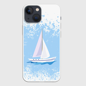 Чехол для iPhone 13 mini с принтом ОДИНОКАЯ ЛОДКА | SAILBOAT (Z) в Тюмени,  |  | boat | sailboat | ship | ships | бумага | кораблик | кораблики | корабль | красный парус | лодка | лодочка на белом | мореход | одинокая лодка | оригами | парус | парусник | судно | яхта