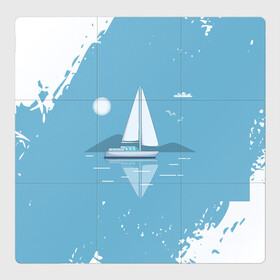 Магнитный плакат 3Х3 с принтом ОДИНОКИЙ ПАРУСНИК | SAILBOAT (Z) в Тюмени, Полимерный материал с магнитным слоем | 9 деталей размером 9*9 см | Тематика изображения на принте: boat | sailboat | ship | ships | бумага | кораблик | кораблики | корабль | красный парус | лодка | лодочка на белом | мореход | одинокая лодка | оригами | парус | парусник | судно | яхта
