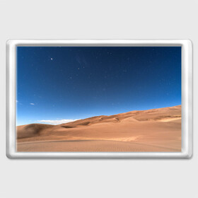 Магнит 45*70 с принтом Пустыня в Тюмени, Пластик | Размер: 78*52 мм; Размер печати: 70*45 | Тематика изображения на принте: дюна | дюны | звёзды | небеса | небо | пейзаж | пейзажи | песок | песчаный | пустыни | пустыня