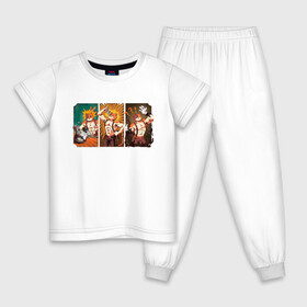 Детская пижама хлопок с принтом Мультмяускулс в Тюмени, 100% хлопок |  брюки и футболка прямого кроя, без карманов, на брюках мягкая резинка на поясе и по низу штанин
 | бенди | королевская битва | мультмяускулс | мяускулс | фортнайт