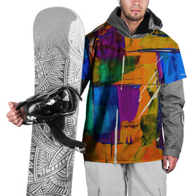 Накидка на куртку 3D с принтом Modern Art в Тюмени, 100% полиэстер |  | Тематика изображения на принте: abstraction | art | canvas | modern | paints