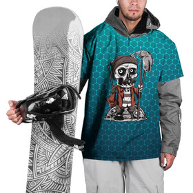 Накидка на куртку 3D с принтом Рыбак в Тюмени, 100% полиэстер |  | Тематика изображения на принте: fish | fisher | рыба | рыбак | рыбака | рыбалка | скелет