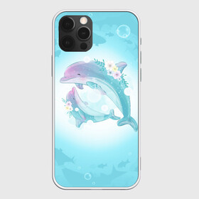 Чехол для iPhone 12 Pro Max с принтом Два дельфина в Тюмени, Силикон |  | Тематика изображения на принте: cute | dolphin | два дельфина | дельфин | дельфин в море | дельфинами | милый | мир | подводный