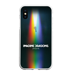 Чехол для iPhone XS Max матовый с принтом Imagine Dragons Evolve в Тюмени, Силикон | Область печати: задняя сторона чехла, без боковых панелей | Тематика изображения на принте: believer | dan reynolds | dragons | evolve | imagine | indie | pop | rock | имежин дрэгонс | инди | поп | рок