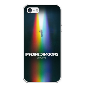 Чехол для iPhone 5/5S матовый с принтом Imagine Dragons Evolve в Тюмени, Силикон | Область печати: задняя сторона чехла, без боковых панелей | Тематика изображения на принте: believer | dan reynolds | dragons | evolve | imagine | indie | pop | rock | имежин дрэгонс | инди | поп | рок