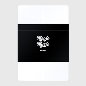 Магнитный плакат 2Х3 с принтом Magic Music Record White on Black в Тюмени, Полимерный материал с магнитным слоем | 6 деталей размером 9*9 см | magic | music | record | white on black | белая | белый на черном | знаменитость | музыкант