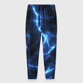 Мужские брюки 3D с принтом Energy Waves в Тюмени, 100% полиэстер | манжеты по низу, эластичный пояс регулируется шнурком, по бокам два кармана без застежек, внутренняя часть кармана из мелкой сетки | Тематика изображения на принте: energy | glow | light | neon | waves