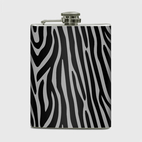 Фляга с принтом Zebra Camouflage в Тюмени, металлический корпус | емкость 0,22 л, размер 125 х 94 мм. Виниловая наклейка запечатывается полностью | Тематика изображения на принте: animal | blackandwhite | camouflage | stripes | zebra