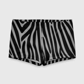 Детские купальные плавки 3D с принтом Zebra Camouflage в Тюмени, Полиэстер 85%, Спандекс 15% | Слитный крой, подклад по переду изделия, узкие бретели | Тематика изображения на принте: animal | blackandwhite | camouflage | stripes | zebra