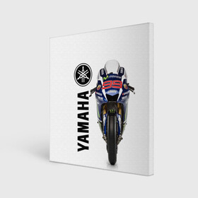 Холст квадратный с принтом YAMAHA [002] в Тюмени, 100% ПВХ |  | moto | yamaha | мотоцикл | ямана | ямаха