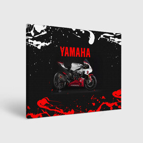 Холст прямоугольный с принтом YAMAHA [004] в Тюмени, 100% ПВХ |  | moto | yamaha | мотоцикл | ямана | ямаха
