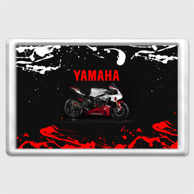 Магнит 45*70 с принтом YAMAHA [004] в Тюмени, Пластик | Размер: 78*52 мм; Размер печати: 70*45 | moto | yamaha | мотоцикл | ямана | ямаха