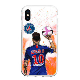 Чехол для iPhone XS Max матовый с принтом НЕЙМАР / NEYMAR / ПСЖ в Тюмени, Силикон | Область печати: задняя сторона чехла, без боковых панелей | Тематика изображения на принте: football | neymar | paris saint germain football club | sport | uefa | неймар | неймар да силва сантос жуниор | пари сен жермен | псж | сборная бразилии | спорт | уефа. | футбол