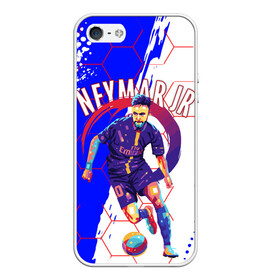 Чехол для iPhone 5/5S матовый с принтом НЕЙМАР / NEYMAR / ПСЖ в Тюмени, Силикон | Область печати: задняя сторона чехла, без боковых панелей | Тематика изображения на принте: football | neymar | paris saint germain football club | sport | uefa | неймар | неймар да силва сантос жуниор | пари сен жермен | псж | сборная бразилии | спорт | уефа. | футбол