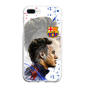 Чехол для iPhone 7Plus/8 Plus матовый с принтом НЕЙМАР / NEYMAR / БАРСЕЛОНА в Тюмени, Силикон | Область печати: задняя сторона чехла, без боковых панелей | Тематика изображения на принте: barcelona. | football | neymar | paris saint germain football club | sport | uefa | барселона | неймар | неймар да силва сантос жуниор | пари сен жермен | псж | сборная бразилии | спорт | уефа | футбол