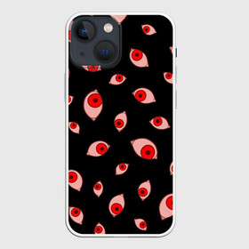 Чехол для iPhone 13 mini с принтом Взгляд тьмы в Тюмени,  |  | Тематика изображения на принте: anime | dark | death | eyes | halloween | hellsing | horror | japan style | monster | red | vampire | аниме | вампир | взгляд | глаза | глазки аниме | гомункул | зрачки | красные глаза | монстры | паттерн | темный | тьма | узор | хеллсинг
