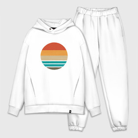 Мужской костюм хлопок OVERSIZE с принтом Retro Sunset Ретро закат в Тюмени,  |  | art | beach | lines | minimal | minimalism | ocean | sea | sky | summer | sun | sunrise | арт | винтаж | винтажная иллюстрация | винтажный закат | восход | геометрия | лето | линии | минимализм | море | небо | океан | пляж | ретро