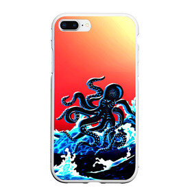 Чехол для iPhone 7Plus/8 Plus матовый с принтом Кракен в Море | Градиент в Тюмени, Силикон | Область печати: задняя сторона чехла, без боковых панелей | animal | beast | fade | kraken | monster | moon | ocean | octopus | sea | water | waves | вода | волны | градиент | животные | звери | кракен | луна | монстр | море | океан | осьминог | рыбы | щупальца