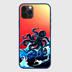 Чехол для iPhone 12 Pro с принтом Кракен в Море | Градиент в Тюмени, силикон | область печати: задняя сторона чехла, без боковых панелей | animal | beast | fade | kraken | monster | moon | ocean | octopus | sea | water | waves | вода | волны | градиент | животные | звери | кракен | луна | монстр | море | океан | осьминог | рыбы | щупальца