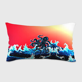 Подушка 3D антистресс с принтом Кракен в Море | Градиент в Тюмени, наволочка — 100% полиэстер, наполнитель — вспененный полистирол | состоит из подушки и наволочки на молнии | Тематика изображения на принте: animal | beast | fade | kraken | monster | moon | ocean | octopus | sea | water | waves | вода | волны | градиент | животные | звери | кракен | луна | монстр | море | океан | осьминог | рыбы | щупальца