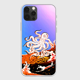Чехол для iPhone 12 Pro Max с принтом Осьминог в Лаве | Градиент в Тюмени, Силикон |  | animal | beast | fade | kraken | monster | moon | ocean | octopus | sea | water | waves | вода | волны | градиент | животные | звери | кракен | лава | луна | монстр | море | небо | огонь | океан | осьминог | рыбы | щупальца