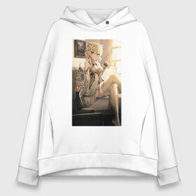 Женское худи Oversize хлопок с принтом Lumine fan art в Тюмени, френч-терри — 70% хлопок, 30% полиэстер. Мягкий теплый начес внутри —100% хлопок | боковые карманы, эластичные манжеты и нижняя кромка, капюшон на магнитной кнопке | Тематика изображения на принте: art | fanart | game | genshin | impact | lumine | арт | люмин | фан