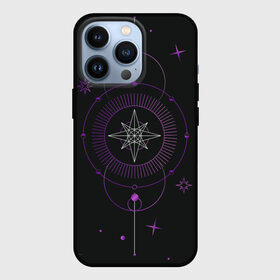 Чехол для iPhone 13 Pro с принтом Астрология в Тюмени,  |  | астрология | глаз | гороскоп | звезды | лавандовый | лиловый | луна | оккультный глаз | пиктограмма | пиктограммы | руны | солнце | фиолетовый | черный и золотой | эзотерика
