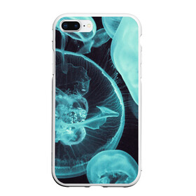 Чехол для iPhone 7Plus/8 Plus матовый с принтом Медуза в Тюмени, Силикон | Область печати: задняя сторона чехла, без боковых панелей | medusa | животные | медузы | мир | подводный | рыбы | щупальца