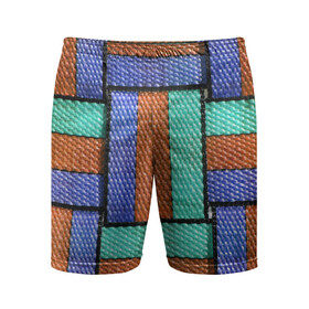 Мужские шорты спортивные с принтом Stripes в Тюмени,  |  | belt | colorful | lines | stripes | полосы