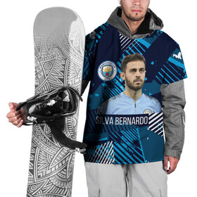 Накидка на куртку 3D с принтом Silva Bernardo Манчестер Сити в Тюмени, 100% полиэстер |  | manchester city | бернарду силва | манчестер сити | сборная португалии | футбол | футболист